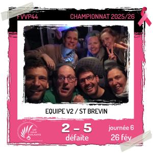 Rencontre J6 de la V2 : Vigneux contre Saint Brévin (défaite)